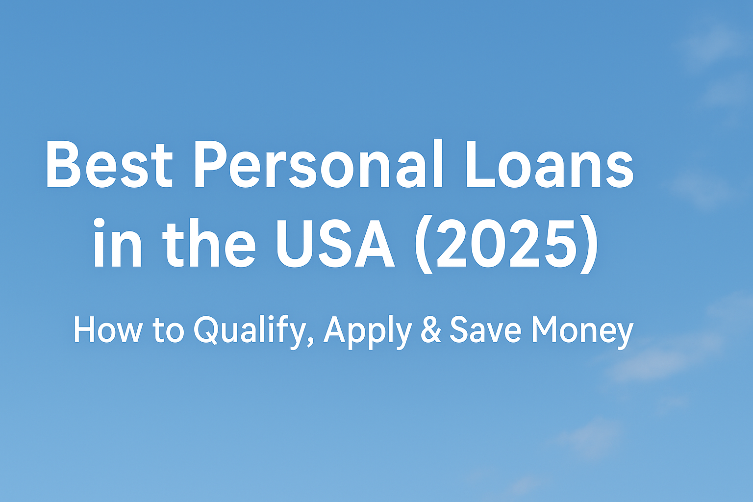 Best Personal Loans in the USA